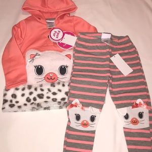 Baby girl kitten outfit